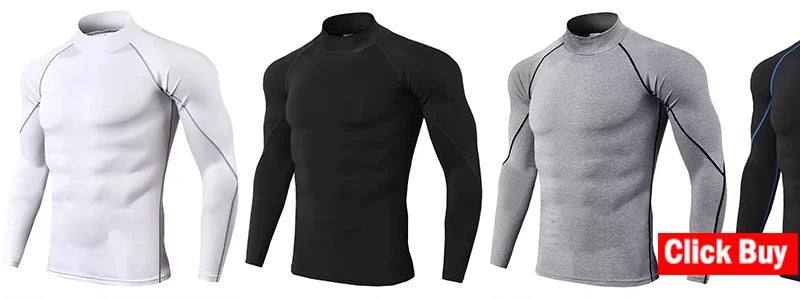Men Long Sleeve Compression Sportswear Shirts