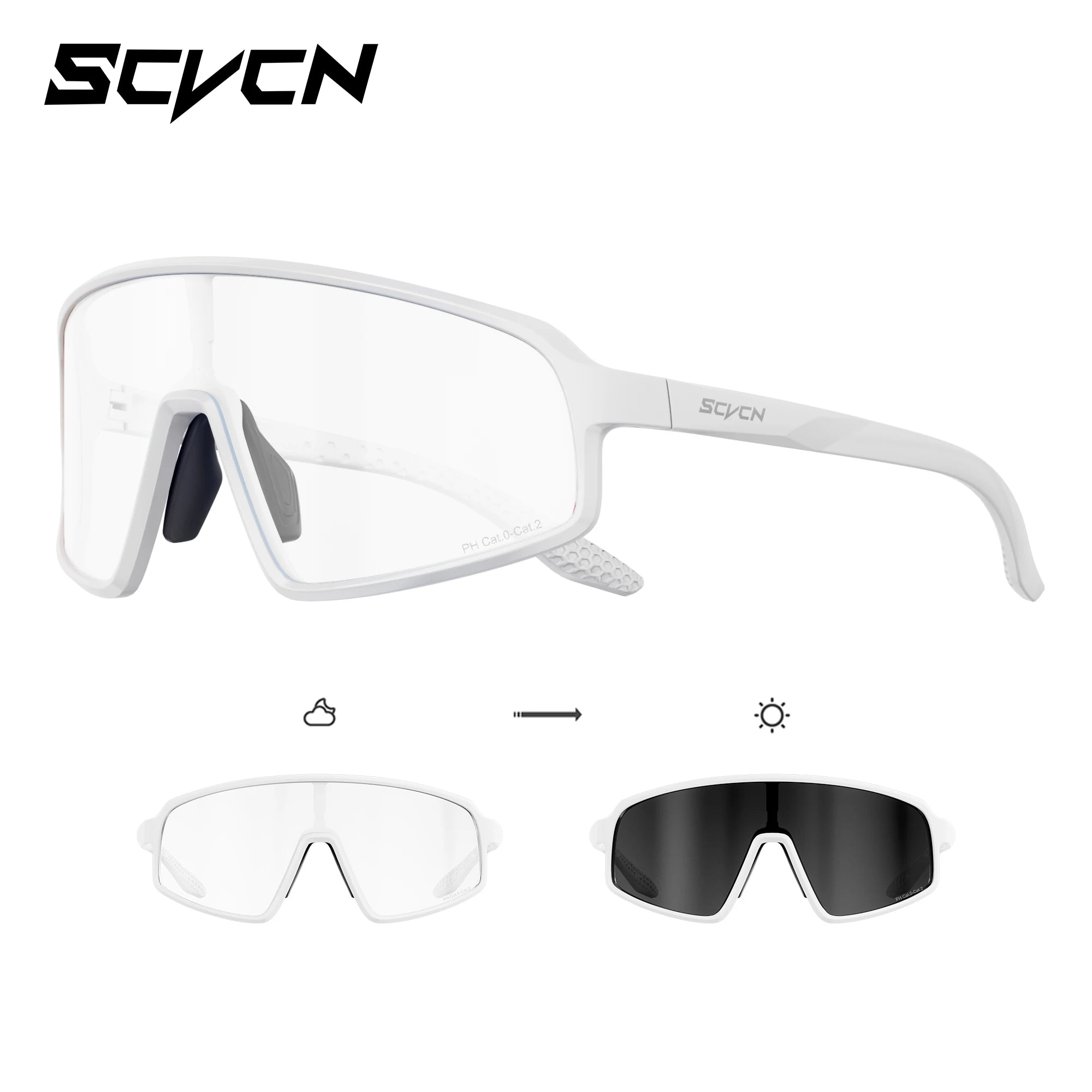 Running Sunglasses Gear: SCVCN New Large-Frame Outdoors Sports Running Sunglasses UV400 / Rungear