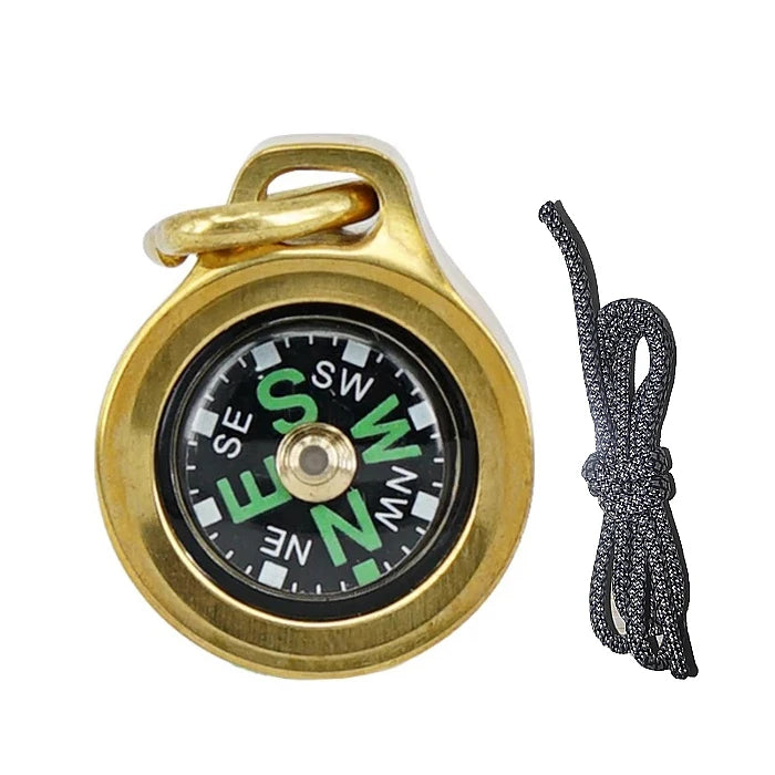 Running Trail Gear: MecArmy Brass CMP Navigational Compass For Outdoors with Lanyard / Rungear