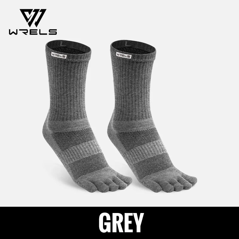 Five Finger Toe Socks | Arch Support Running Socks with Moisture-Wicking Cotton | 1, 2 or 3 Pairs