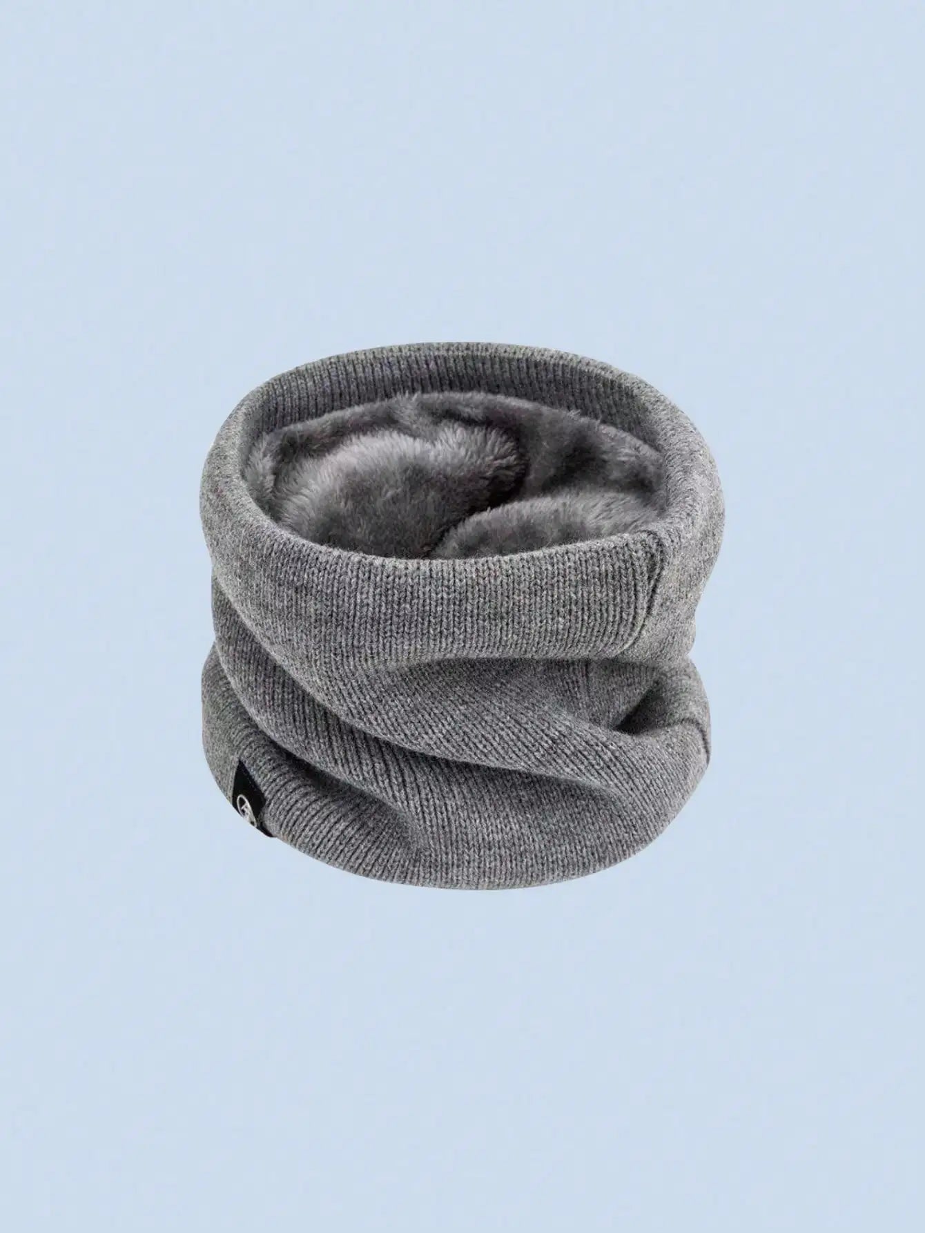 Fleece-Lined Knit Neck Gaiter | Unisex Winter Neck Warmer for Running, Hiking & Cycling