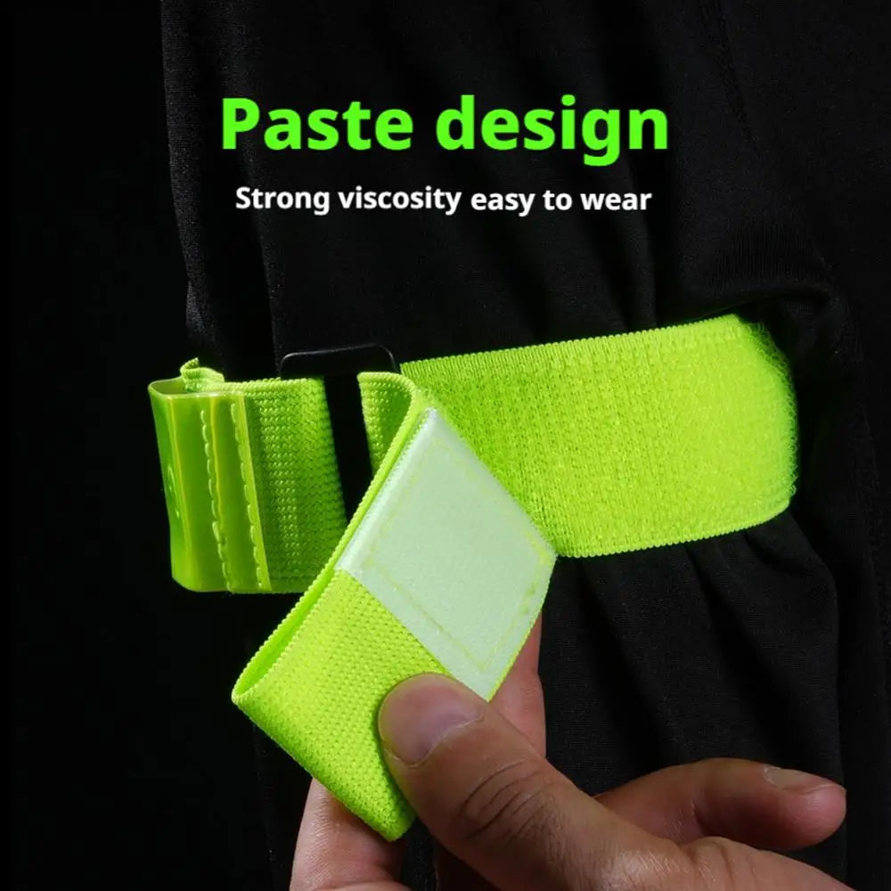 RUNGEAR LED Reflective Armbands | High-Visibility Safety Bands for Night Running, Cycling & Hiking (2-Pack)