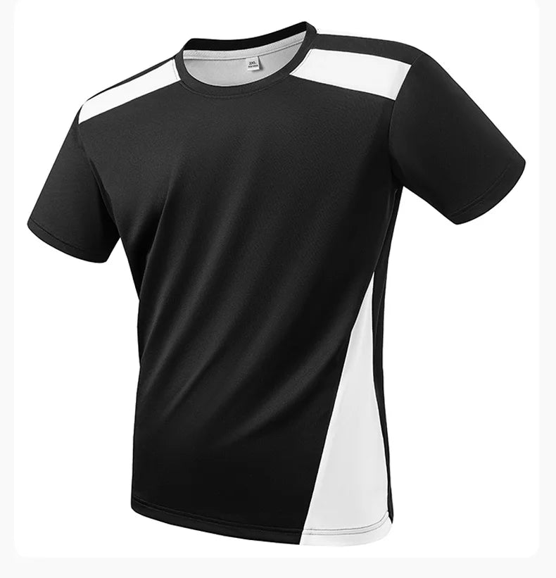 Men's Colour Block Quick Dry Running T-Shirt | Lightweight Short Sleeve | RUNGEAR