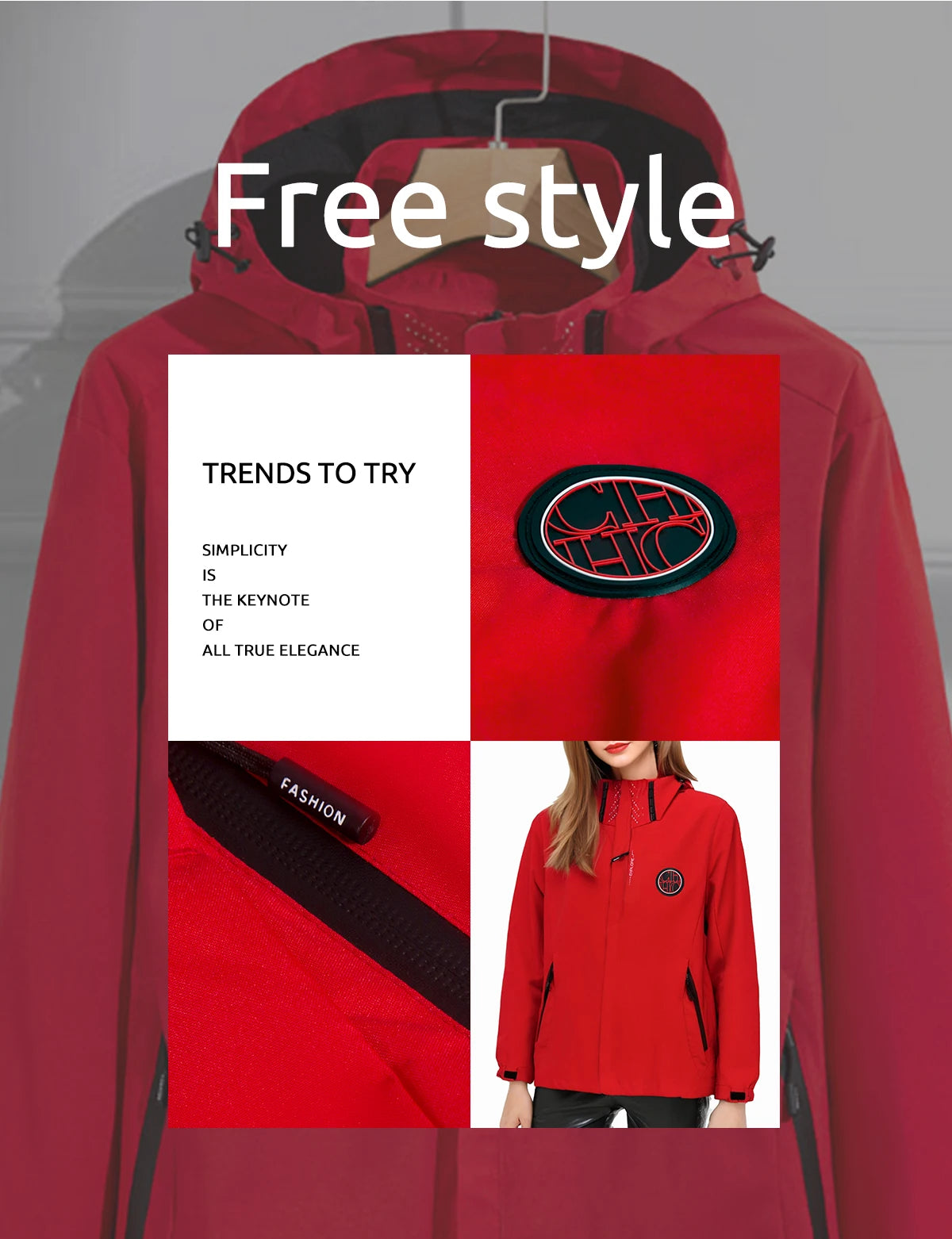 Unisex Windbreaker Jacket: Spliced Colour, Thin, Spring Interchange Windbreaker Outdoors Jacket / Rungear