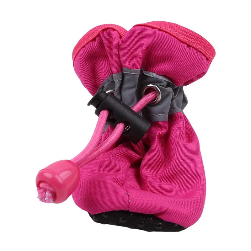 Warm Anti-Slip Cotton Dog Shoes & Socks | Thick Protective Boots for Small Dogs & Cats | Set of 4 | RUNGEAR
