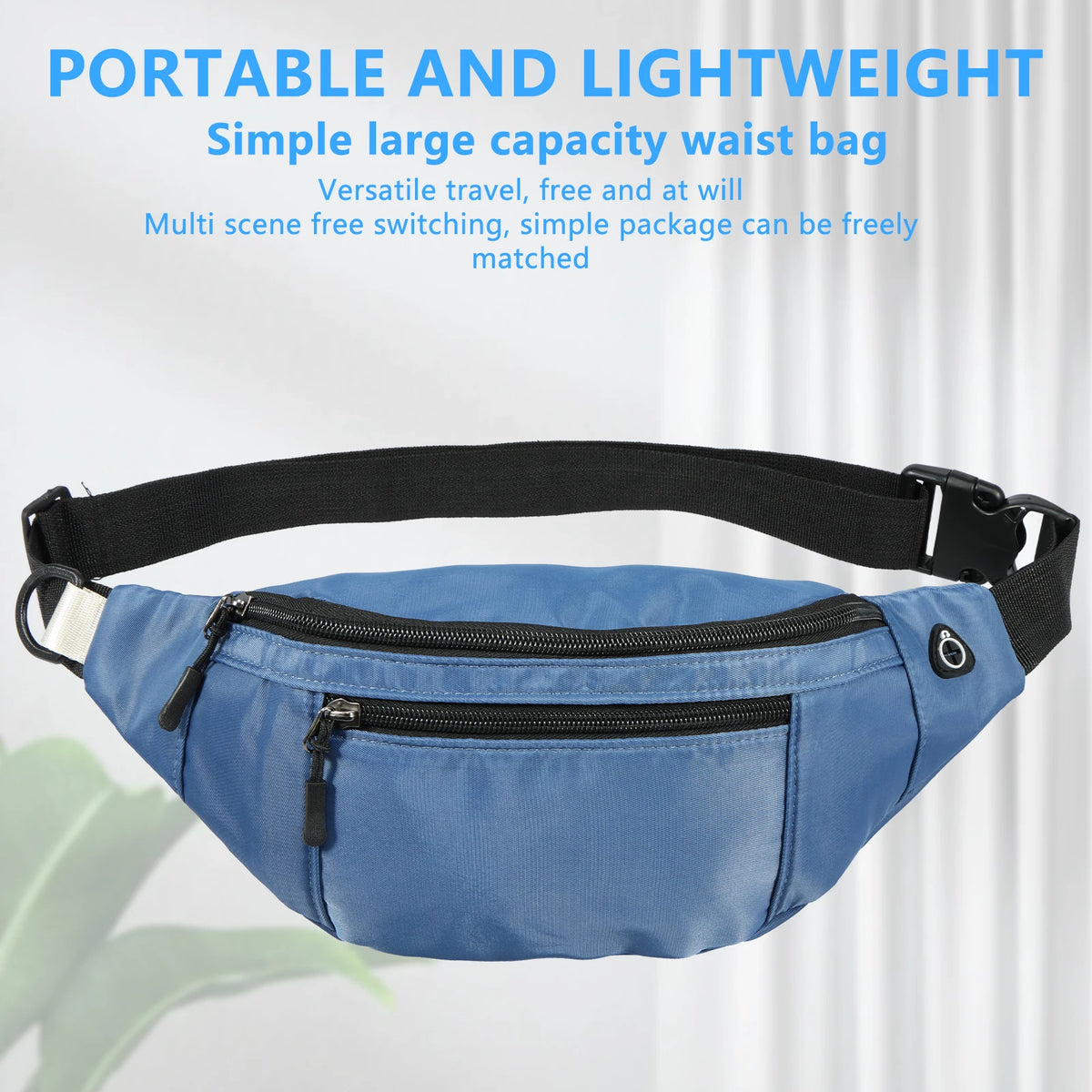 Canvas Waist Pack & Belt Bag | Lightweight Crossbody Fanny Pack for Running, Hiking & Travel | RUNGEAR