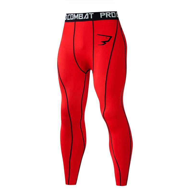 Men's Compression Running Tights | Quick-Dry Sports Leggings for Training & Gym