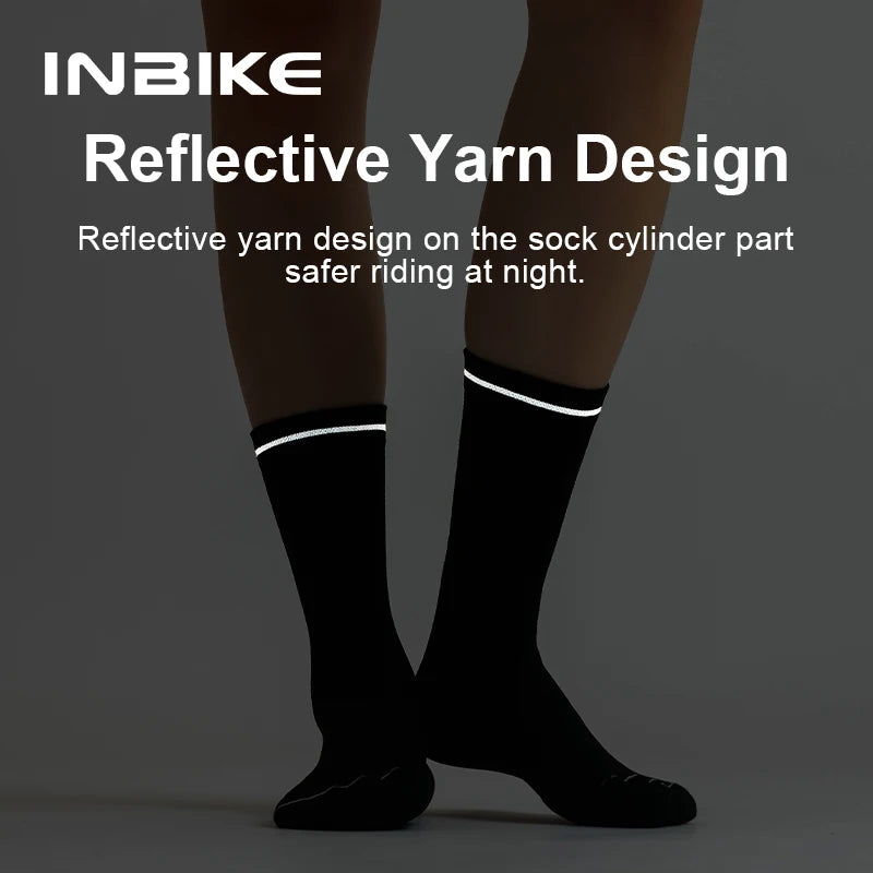 INBIKE Women's Toe-Separated Compression Running Socks | Moisture-Wicking Sport Socks for Running & Hiking