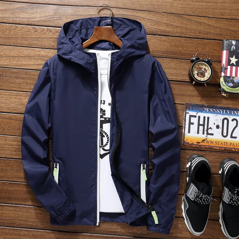 Men's Running Apparel: Long Sleeved ,Breathable, Quick-Drying Reflective Windbreaker / Rungear