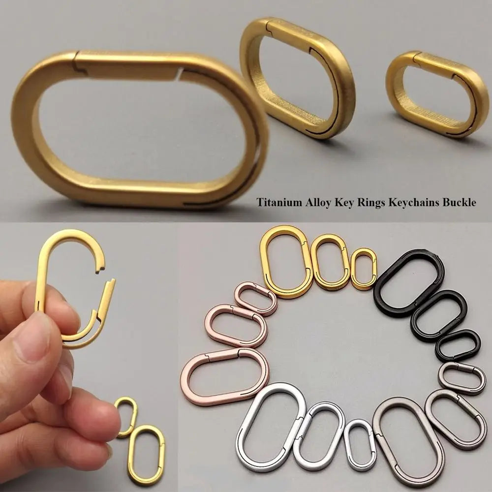 Run Gear Accessories: 1PC Super Lightweight, Titanium Alloy Key Rings 18mmx10mmx3.0 / Rungear