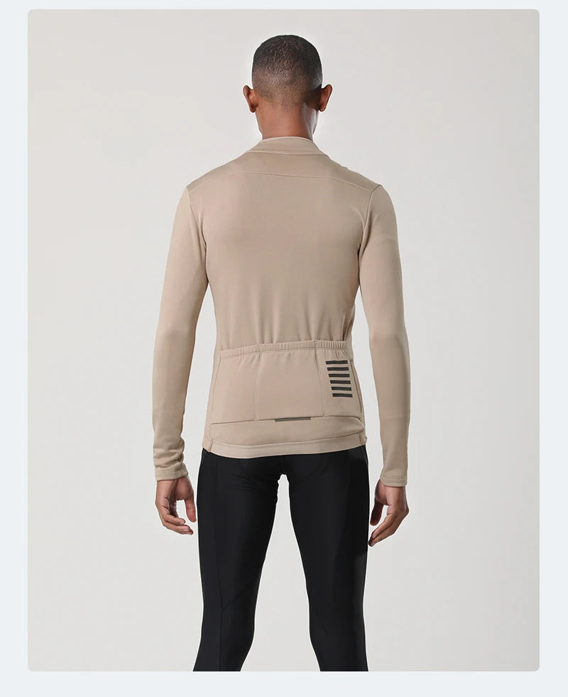 Winter Men's Apparel: YKYWBIKE Warm Long Sleeved, Thermal Fleece Lined Jacket For Winter And Autumn / Rungear