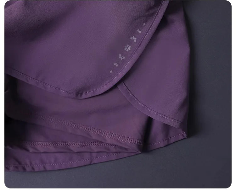 Women's Quick Dry Shorts: Lightweight, Breathable, Split Side 2 in 1 Fitness Shorts with Pockets / Rungear