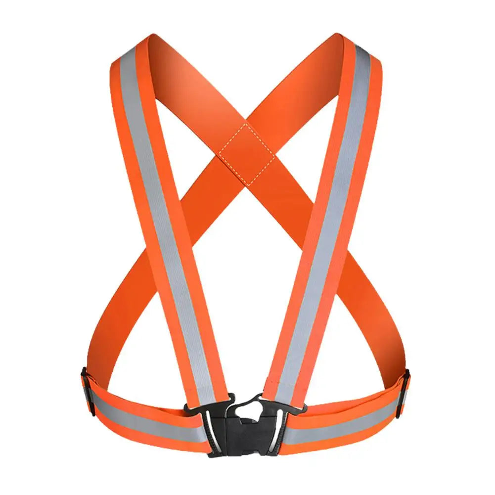 Reflective Safety Vest Harness – Adjustable, Elastic, High-Visibility | Night Running, Cycling & Outdoor | Adults & Children | 5 Colours