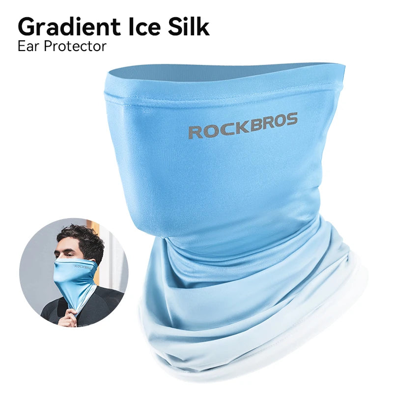 ROCKBROS Ice Silk Neck Gaiter – UV Protection, Unisex Running & Cycling | RUNGEAR