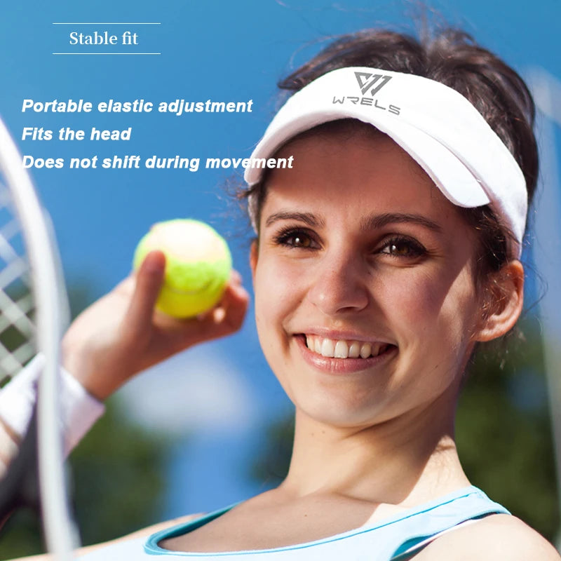 WRLES Cooling Stretchy Visor Hat – UV Protection, Open-Top Sports Sun Visor | Running, Tennis & Golf | Unisex