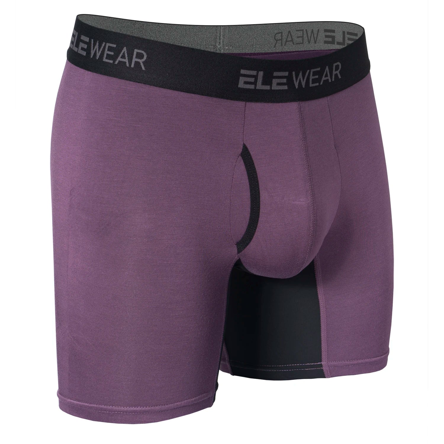 Plus Size Breathable Bamboo Men's Boxer Short Underwear With Opening