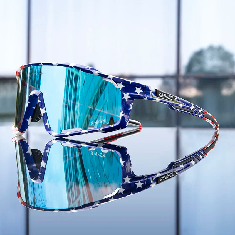 KAPVOE UV400 Glasses Unisex Cycling Outdoor Sports Running Eyewear