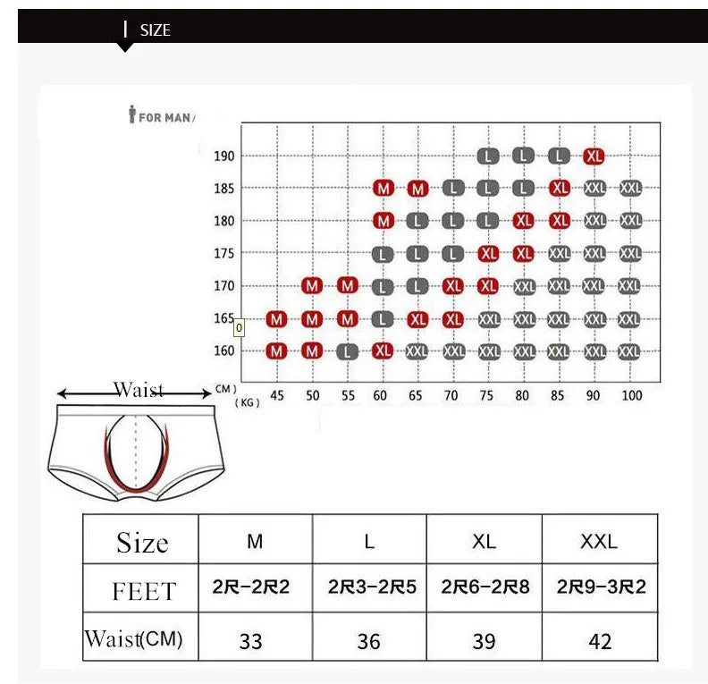 Men's Underwear Accessories: Soft Bamboo, Breathable, U Convex Pouch, Long Fibre Boxer Shorts Trunks L-XXL / Rungear