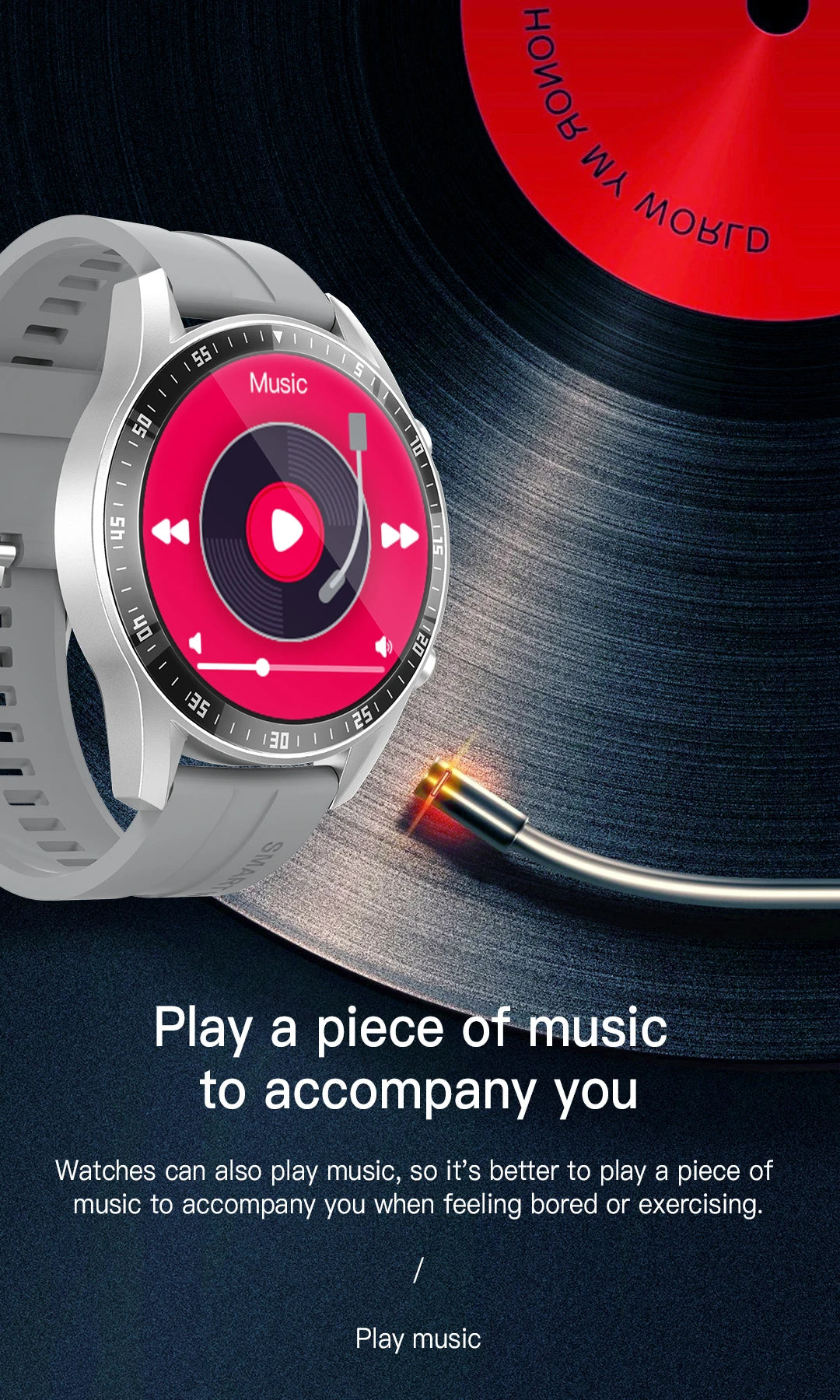 Men's Sport Smart Watch — Fitness Tracker with Heart Rate, Blood Pressure & Calorie Monitor