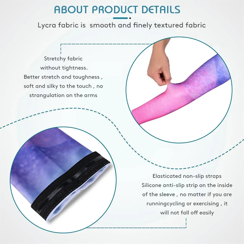 Run Gear Accessories: 1PR Breathable, Quick Dry, UV Protection, Elbow Pad Fitness Armguards, Sports Arm Warmers / Rungear