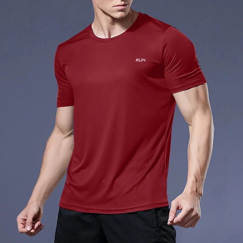 Men's Moisture-Wicking Apparel: Quick-Dry, Lightweight, Short Sleeve, Round Neck T-Shirt / Rungear