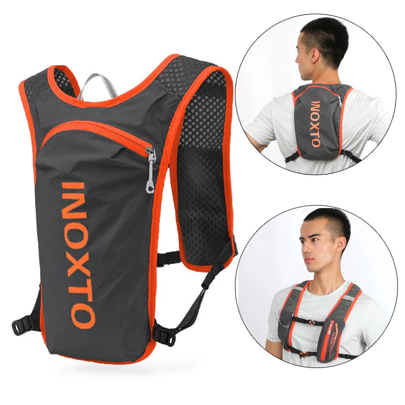 INOXTO 5L Breathable Hydration Vest – Lightweight Running & Cycling Backpack for Marathon & Hiking