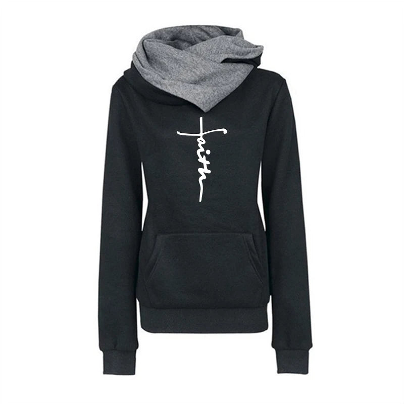 Women's Winter Apparel: Women's Quality, Versatile, Double Collar Pullover Hoodie / Rungear