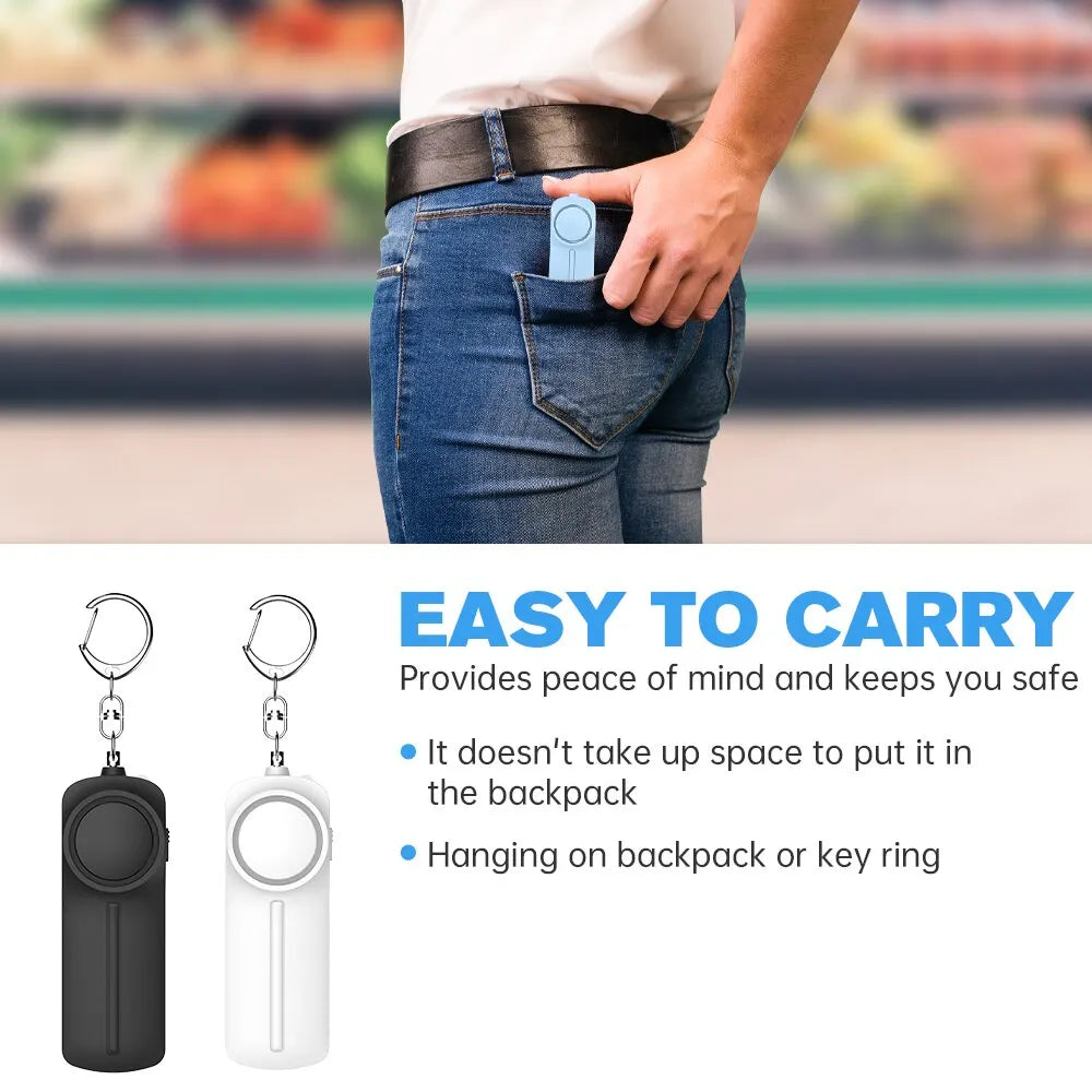 ARIZA AF9400 Personal Safety Alarm — 130dB Loud Keychain for Runners & Solo Athletes