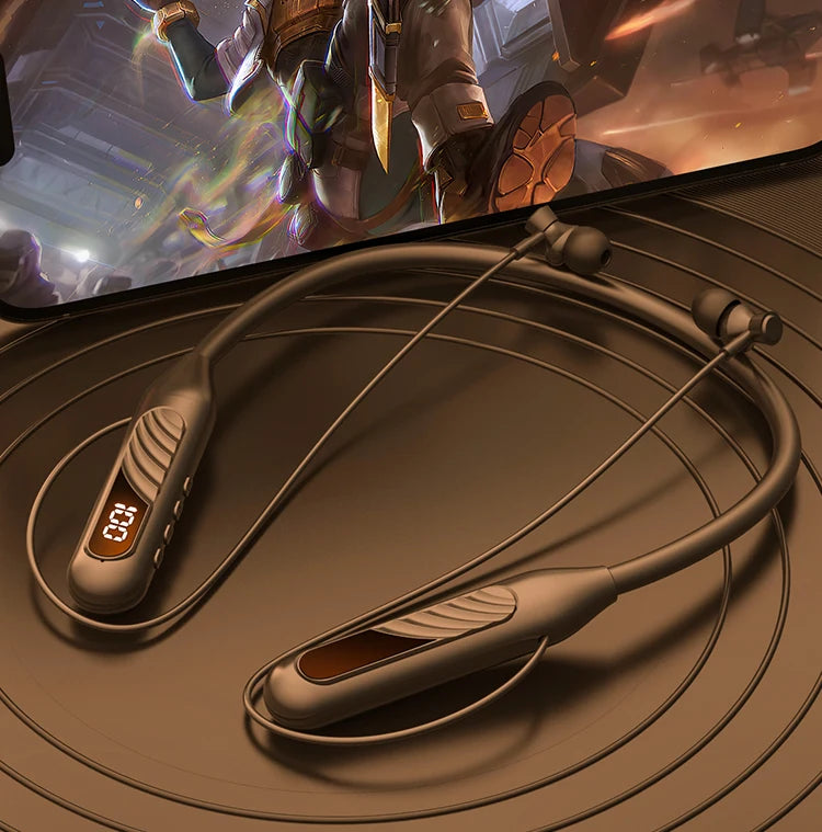 BT8 Wireless Bluetooth Headphones Outdoor Sports 5.3 With Touch Control Charging Display