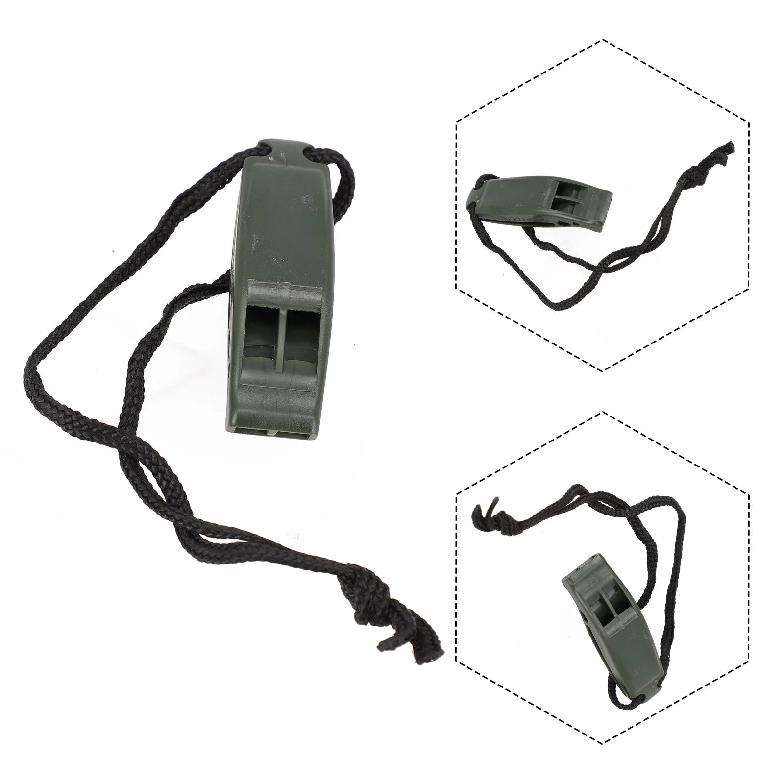 Dual-Frequency Safety Whistle – Pealess, Loud, Waterproof-Ready | Scuba Diving, Kayaking & Emergency Safety | Orange & Black