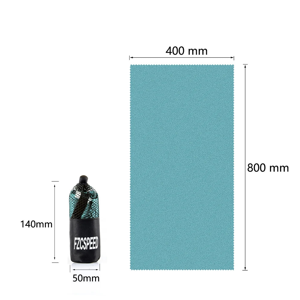 Quick Drying Accessories: Absorbent, Breathable, Portable Bath Towel for Travel, Hiking, Running Gym, All Sports / Rungear
