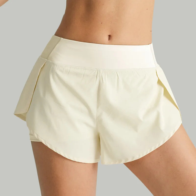Women's Quick Dry Shorts: Summer, Double-Deck, Breathable Running Fitness Training Shorts / Rungear