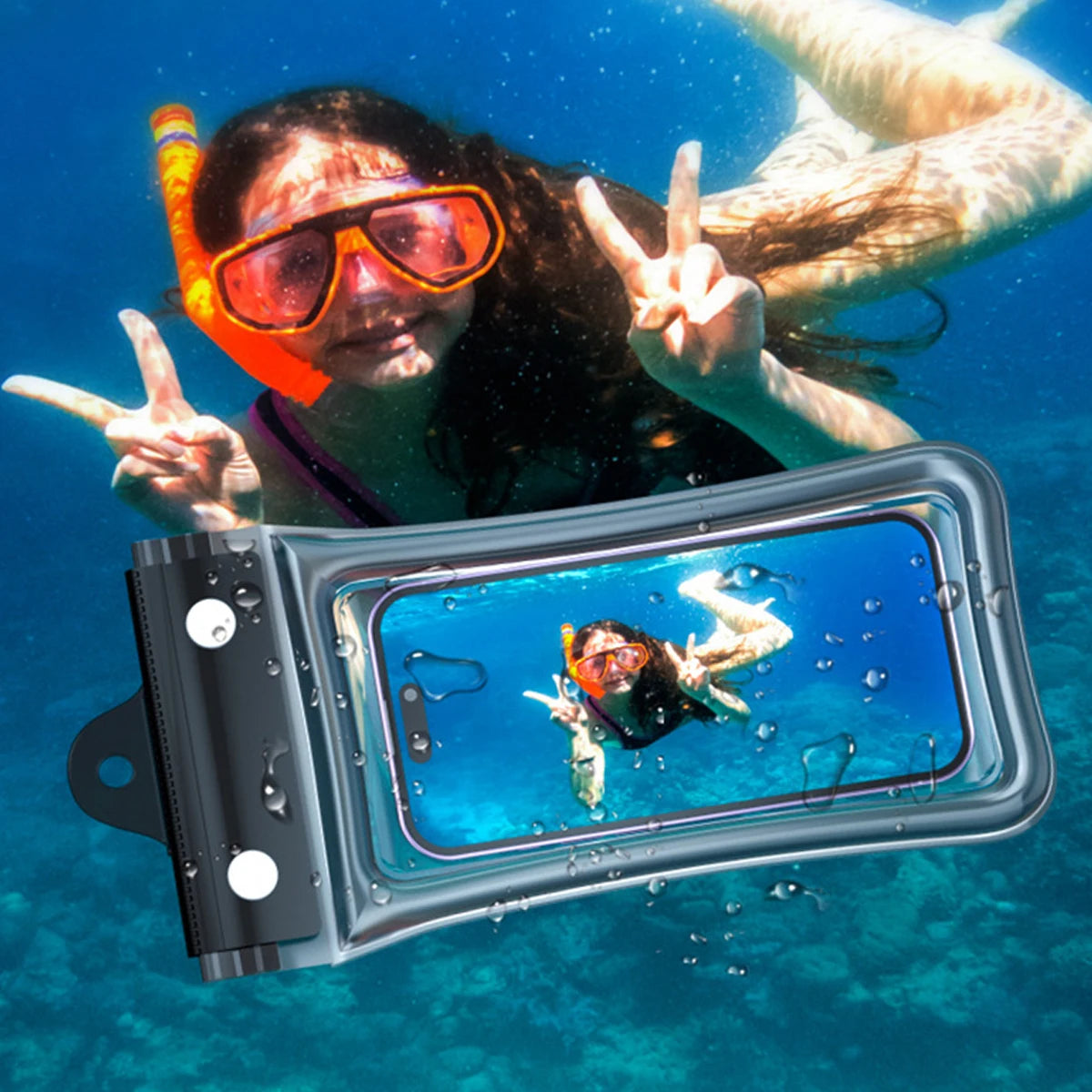 Waterproof Phone Case Dry Bag | IPX8 Floating Pouch with Lanyard for Swimming & Outdoors