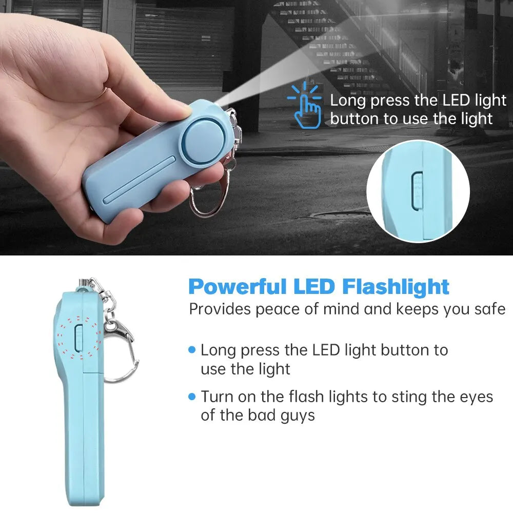 ARIZA AF9400 Personal Safety Alarm — 130dB Loud Keychain for Runners & Solo Athletes
