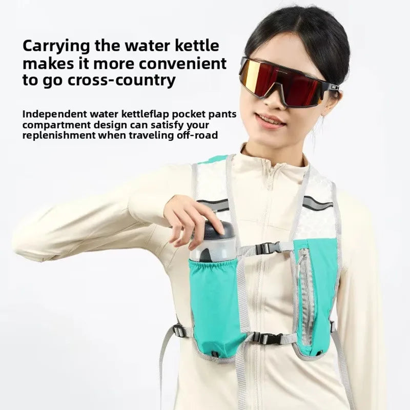 Ultralight Running Hydration Vest | Breathable Unisex Pack for 500ml Bottle — Running, Hiking & Cycling