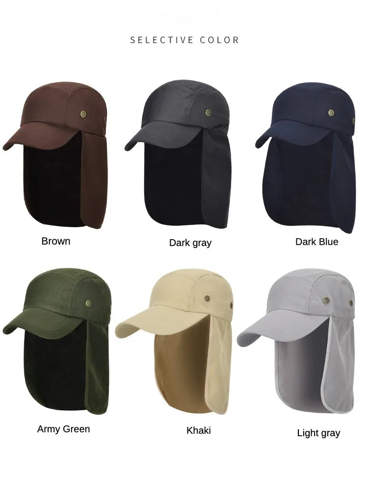 Outdoor Sun Hat Cap With Sun Protection and Neck Flap For Men And Women