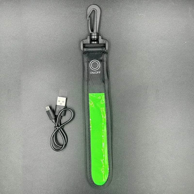 Rechargeable LED Reflective Safety Light Clip for Running, Cycling & Hiking