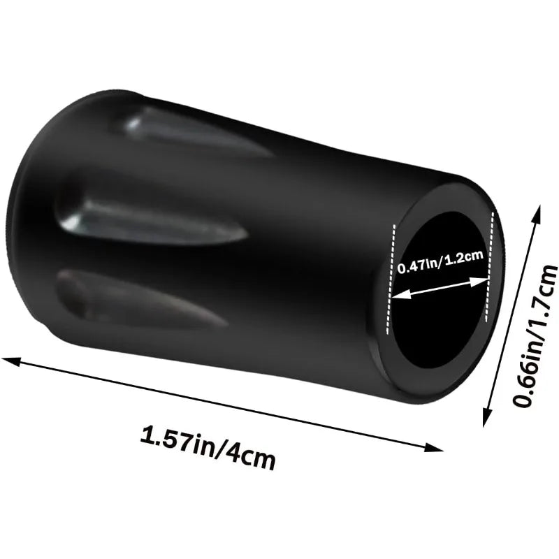 Trekking Pole Rubber Tip Replacement Protectors – Walking Stick Feet for Hiking Poles | RUNGEAR