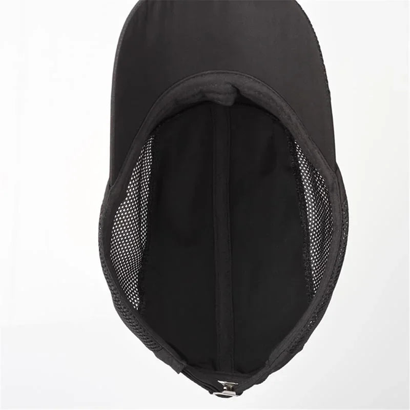 Quick-Dry Breathable Mesh Running Cap – Adjustable Baseball Visor | Sun Protection | Unisex