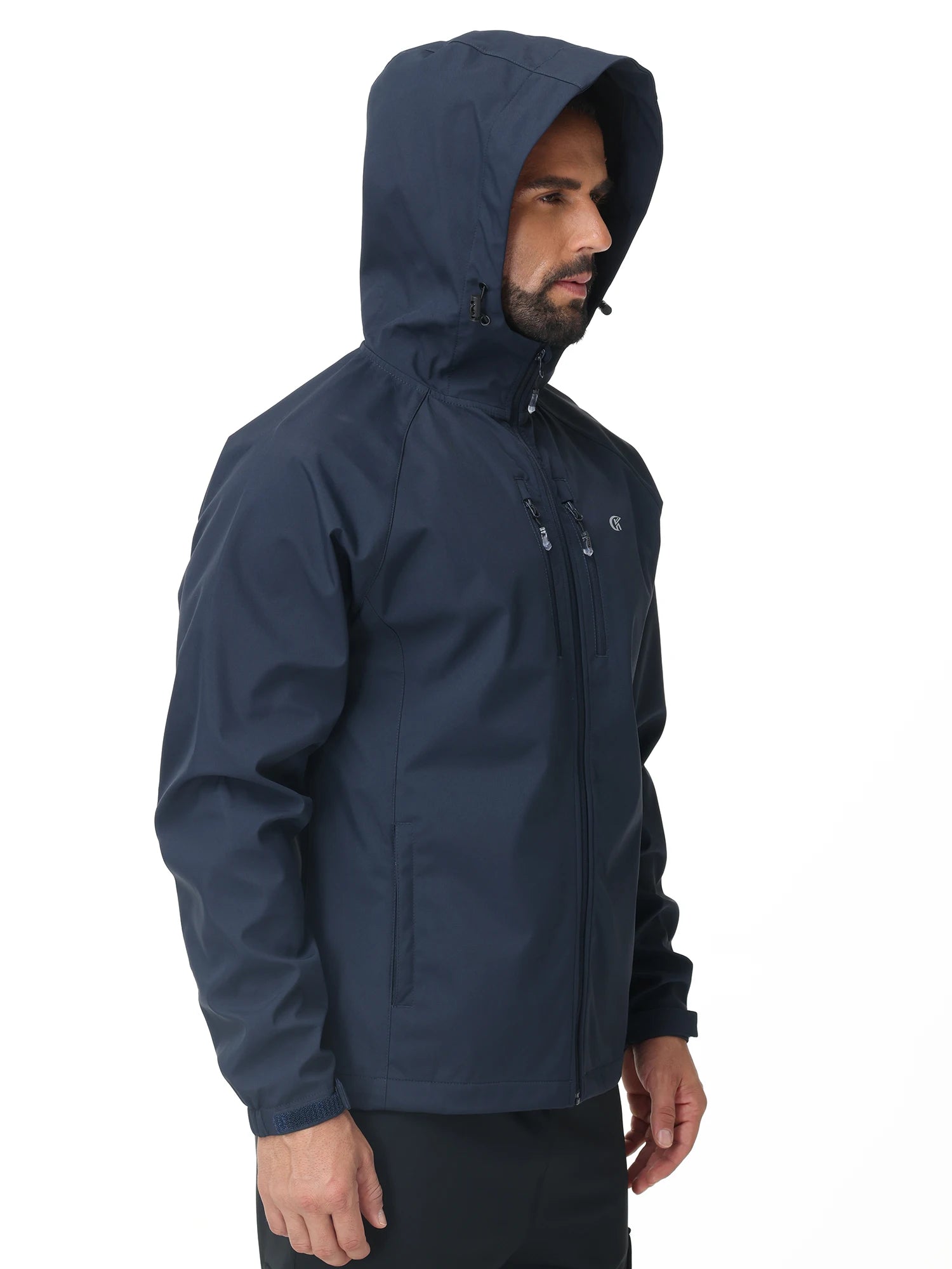 Men's Running Apparel: Lightweight, Waterproof Windbreaker Jacket With Inner Pocket / Rungear