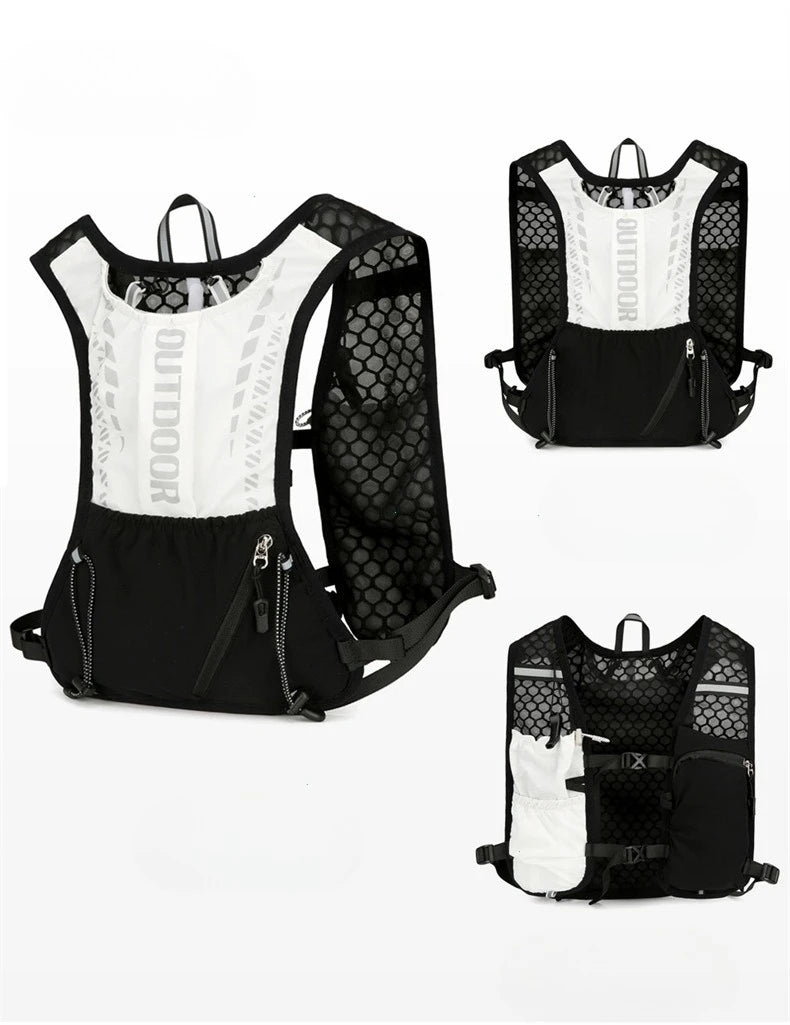 Running Hydration Vest – Lightweight, Reflective, Bladder-Compatible | Trail Running, Cycling & Hiking | Black, Pink