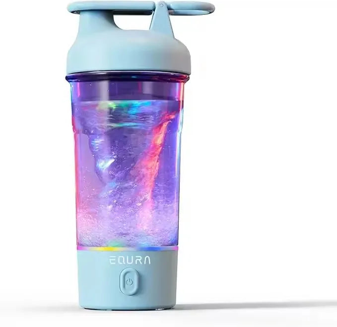 Hydration Gear Accessories: 500ML Portable USB, C Rechargeable Electric Protein Shake Pulse Blender Bottle, BPA Free / Rungear