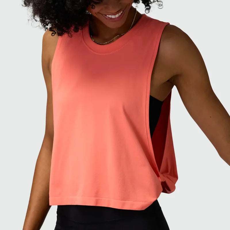 Women's Running Apparel: Sleeveless Mesh, Quick Dry, Breathable Tops For Cover Up / Rungear
