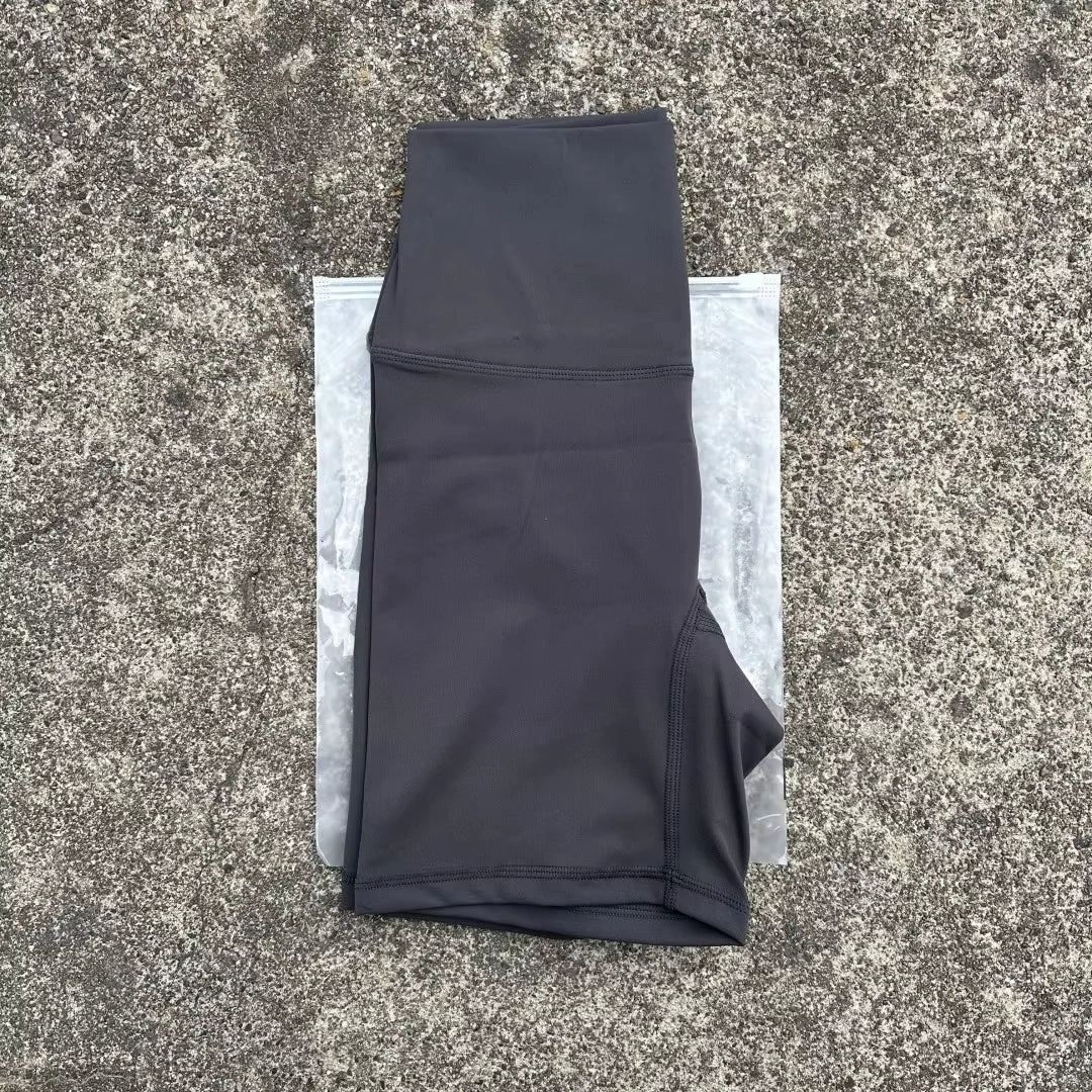 Women's Shorts Apparel: Solid Colour, High Waist, Comprehensive Fitness Sports Training Shorts with Internal Pocket / Rungear
