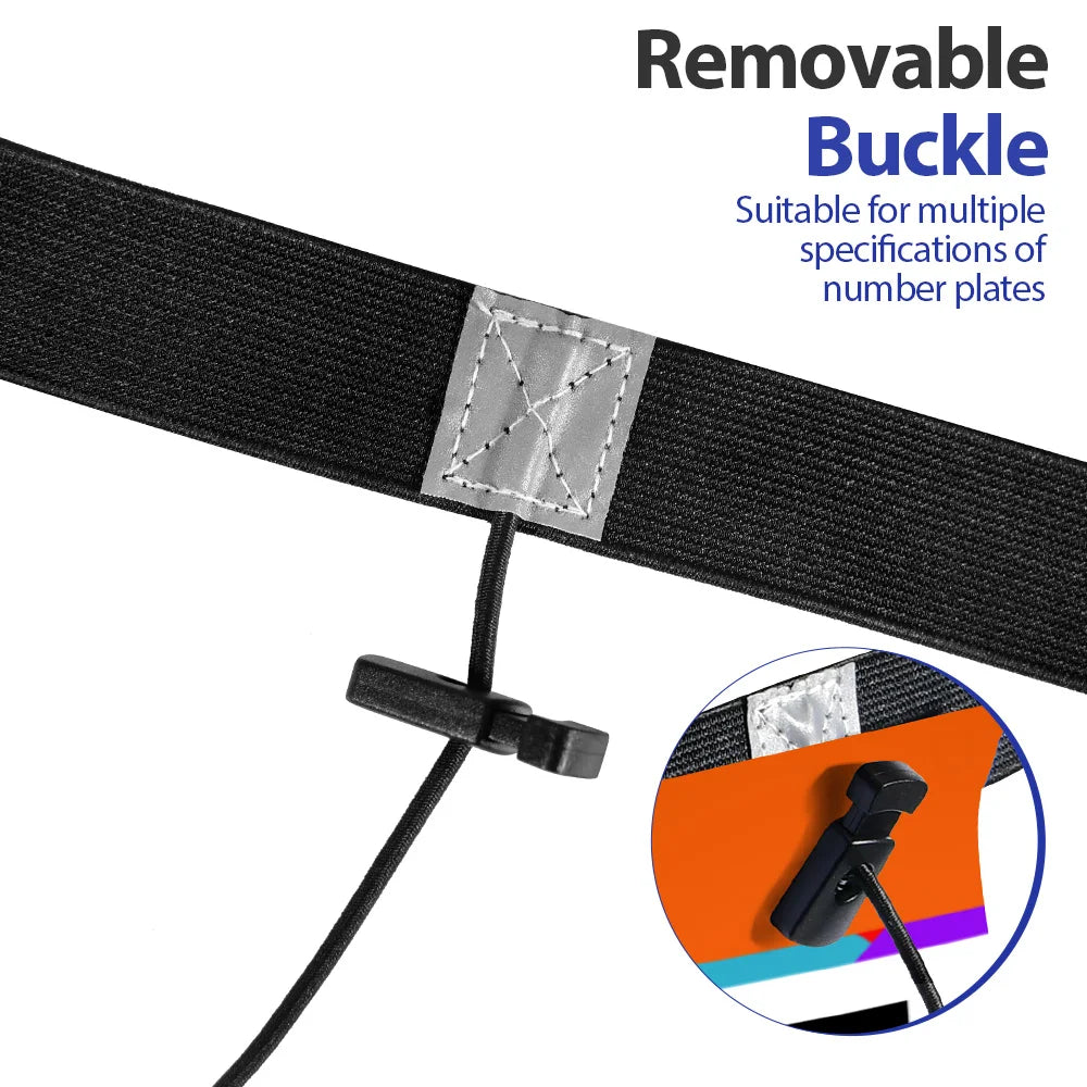 Race Number Belt with 6 Gel Loops | Unisex Bib Holder for Running, Triathlon & Cycling