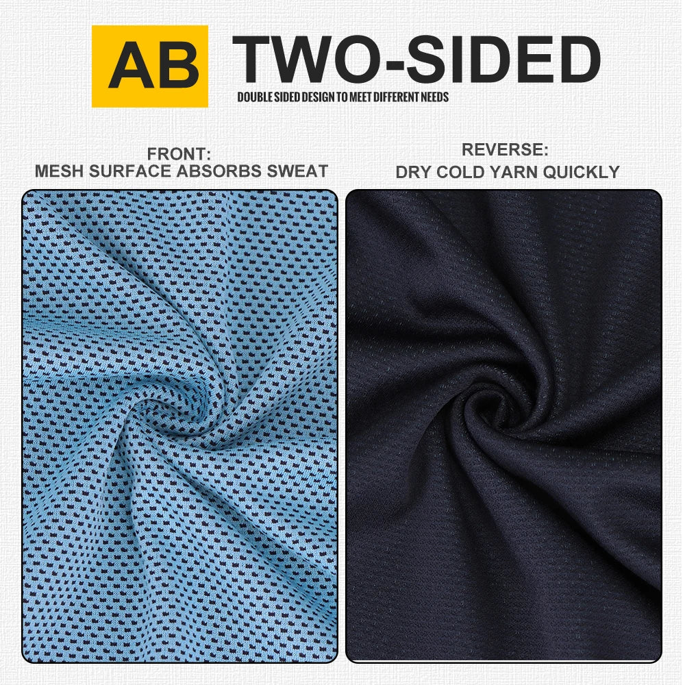 WRELS Cooling Sports Towel | Quick-Dry Super Absorbent Gym & Running Towel 37×106cm