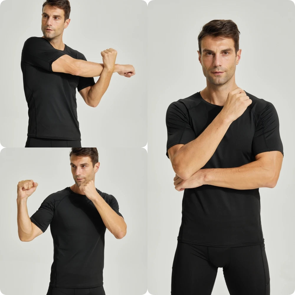 Men's Short Sleeve Compression Shirt | Quick-Dry Running & Gym Base Layer