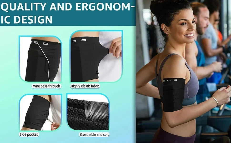 Running Tech Gear: Sports Arm Bag Phone Holder for Outdoor Exercise / Rungear
