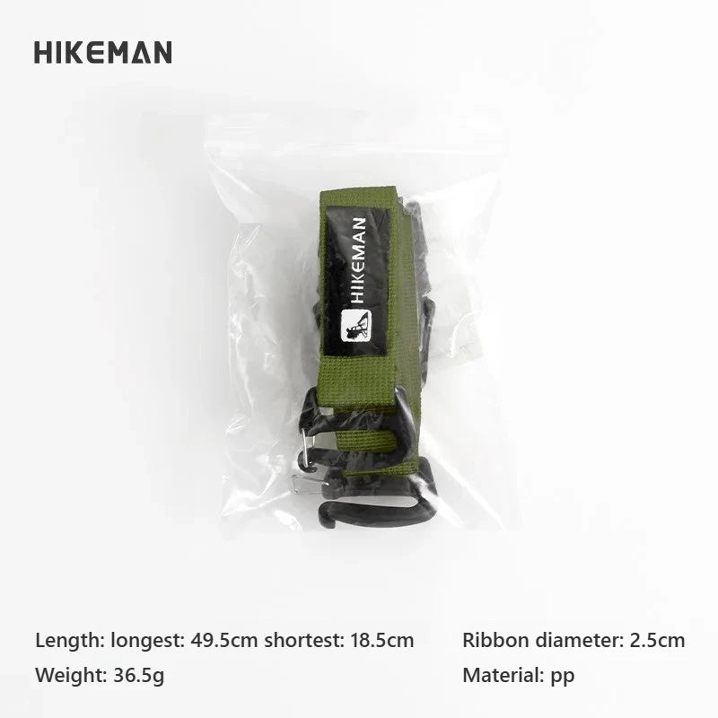 HIKEMAN Adjustable Outdoor Luggage Straps Camping Travel Gear Buckle Fastening Packing Belt for Hiking Accessories
