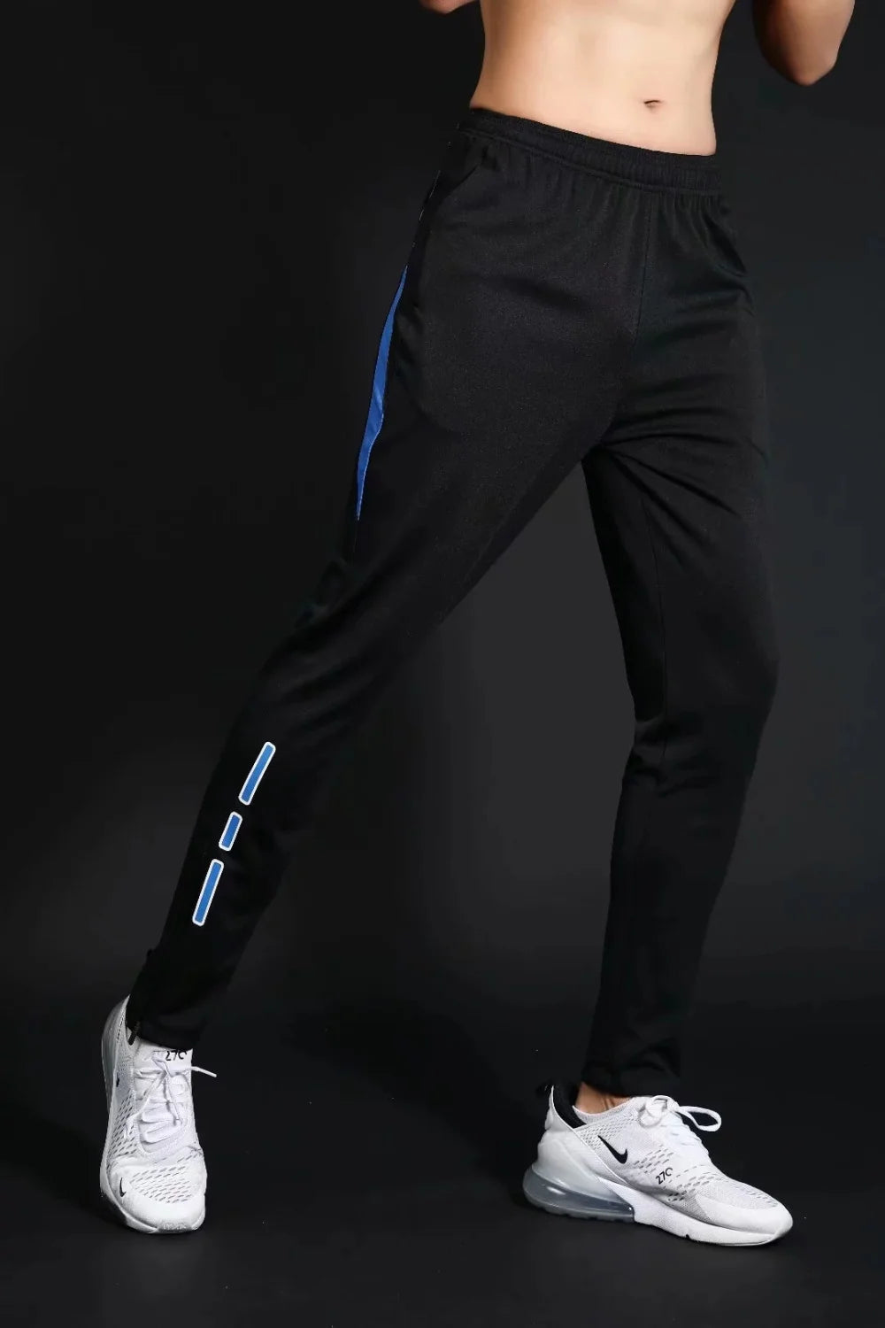 Men's Quick-Dry Running Trackpants – Slim Fit, Elastic Waist | Gym & Training